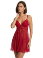 Image for Women's Embroidered Sleepwear Robe,Red
