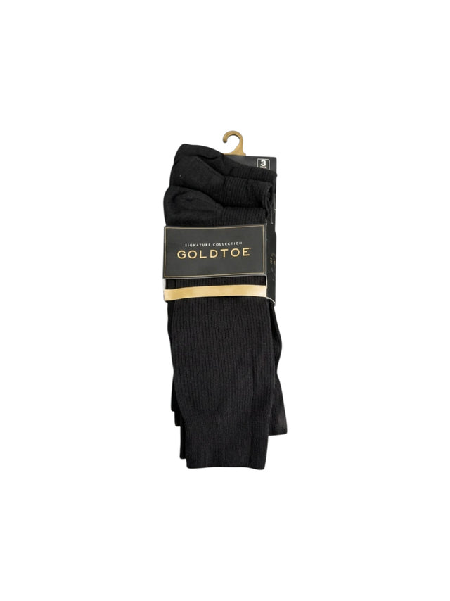 Image for Men's Knitted High Top Socks Set 3Pieces,Black