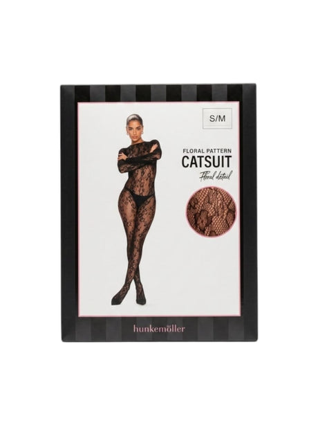Image for Women's Lace Catsuit Jumpsuit,Black