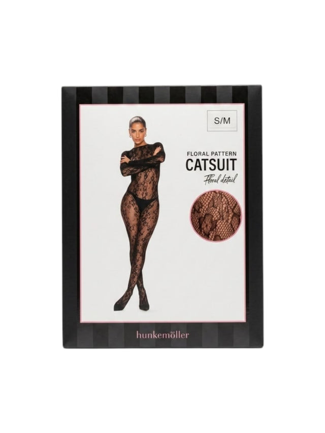Image for Women's Lace Catsuit Jumpsuit,Black