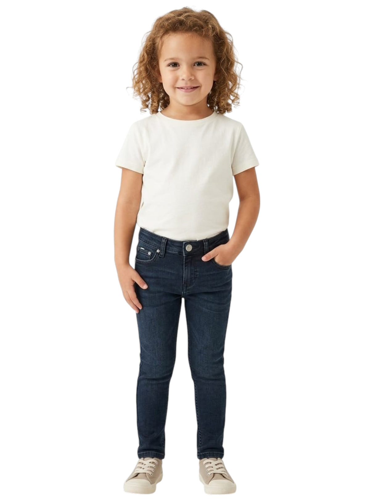 Image for Kids Girl's Plain Jeans,Dark Navy