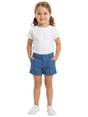 Image for Kids Girl's Plain Short,Dusty Blue
