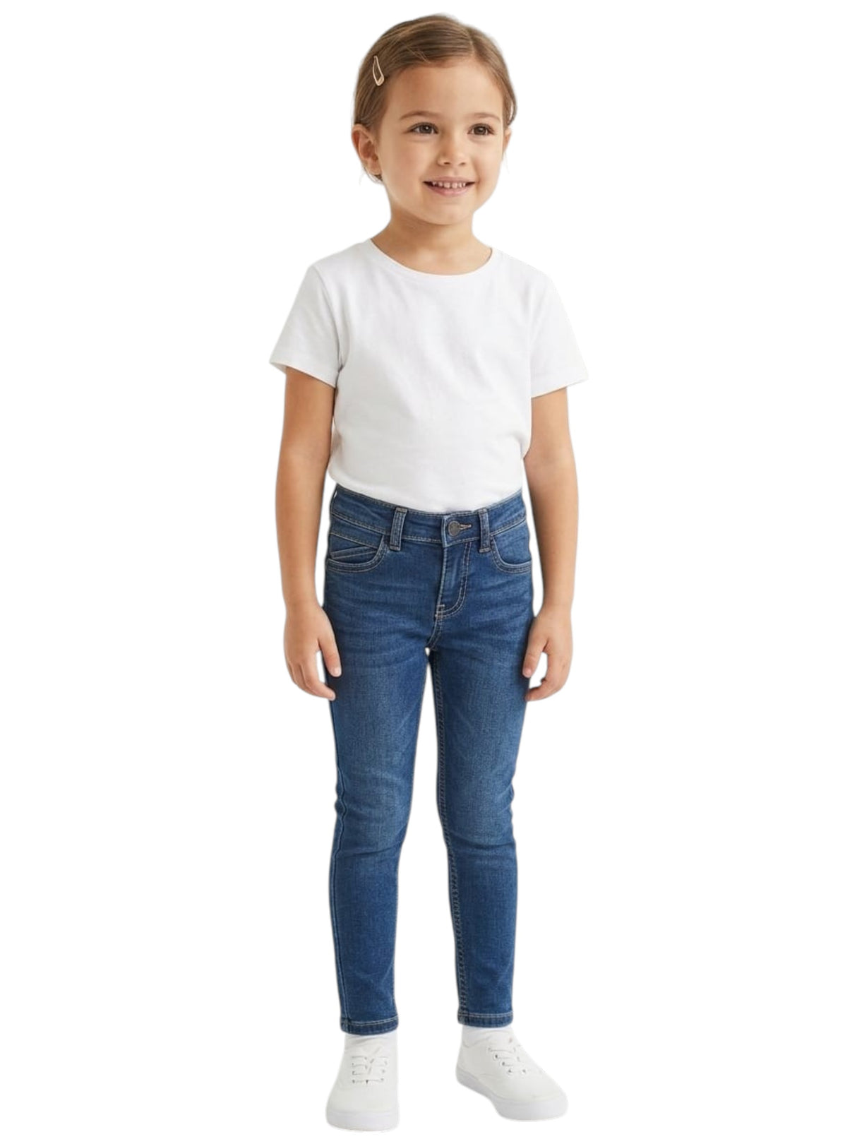 Image for Kids Girl's Plain Jeans,Navy
