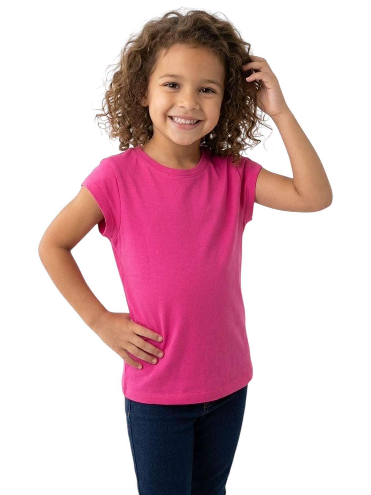 Image for Kids Girl's Plain Top,Pink