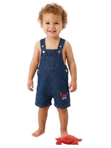 Image for Kids Boy's Plain Jeans Jumpsuit,Navy