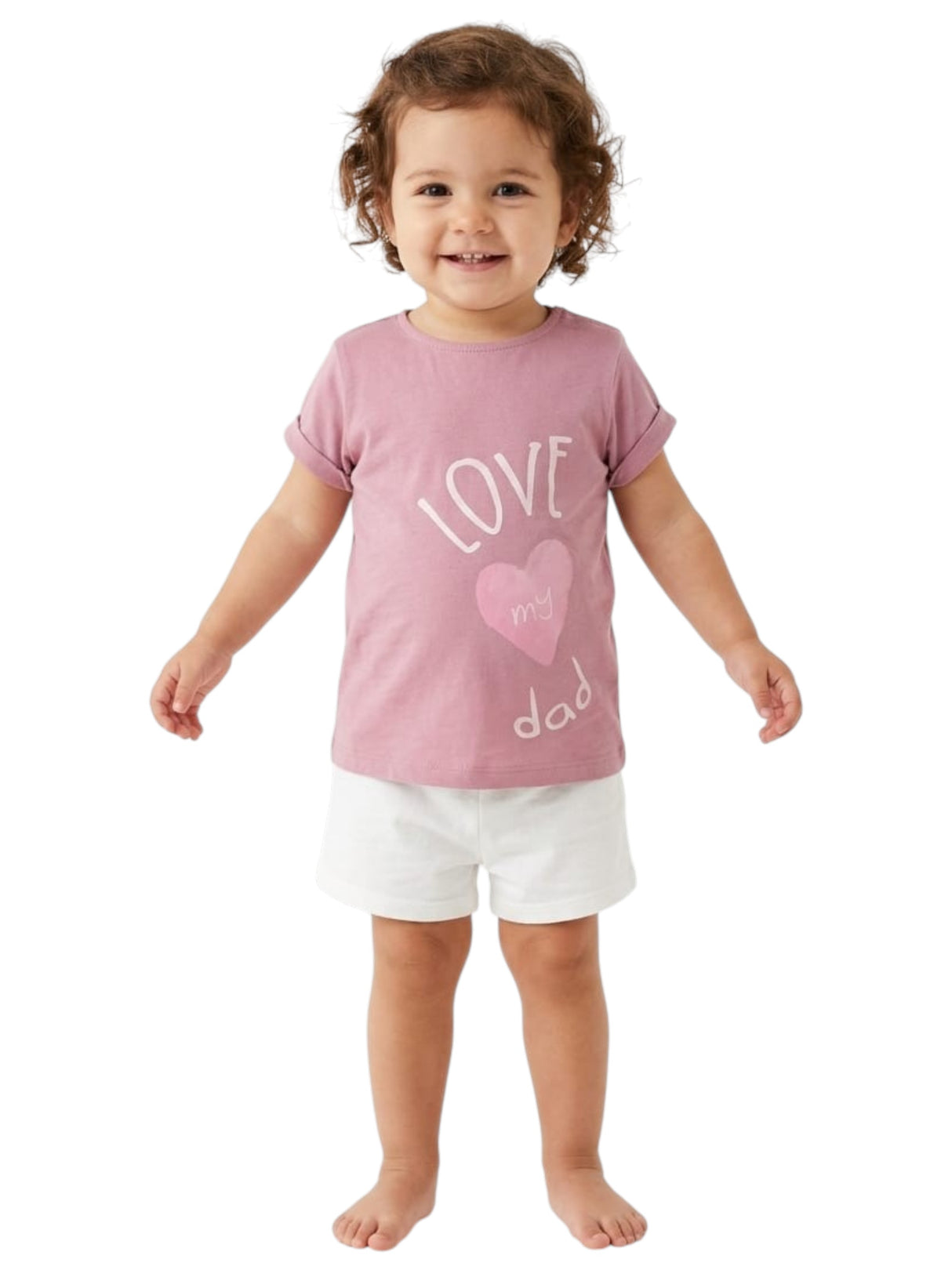 Image for Kids Girl's Printed Top,Dusty Pink