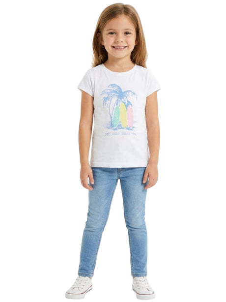 Image for Kids Girl's Printed Top,White