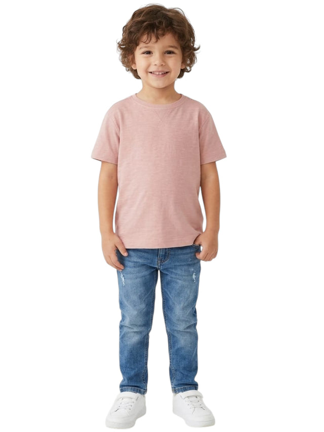Image for Kids Boy's Plain Top,Dusty Pink