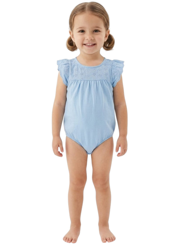Image for Kids Girl's Textured BodySuit,Blue