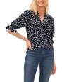 Image for Women's Printed Top,Black
