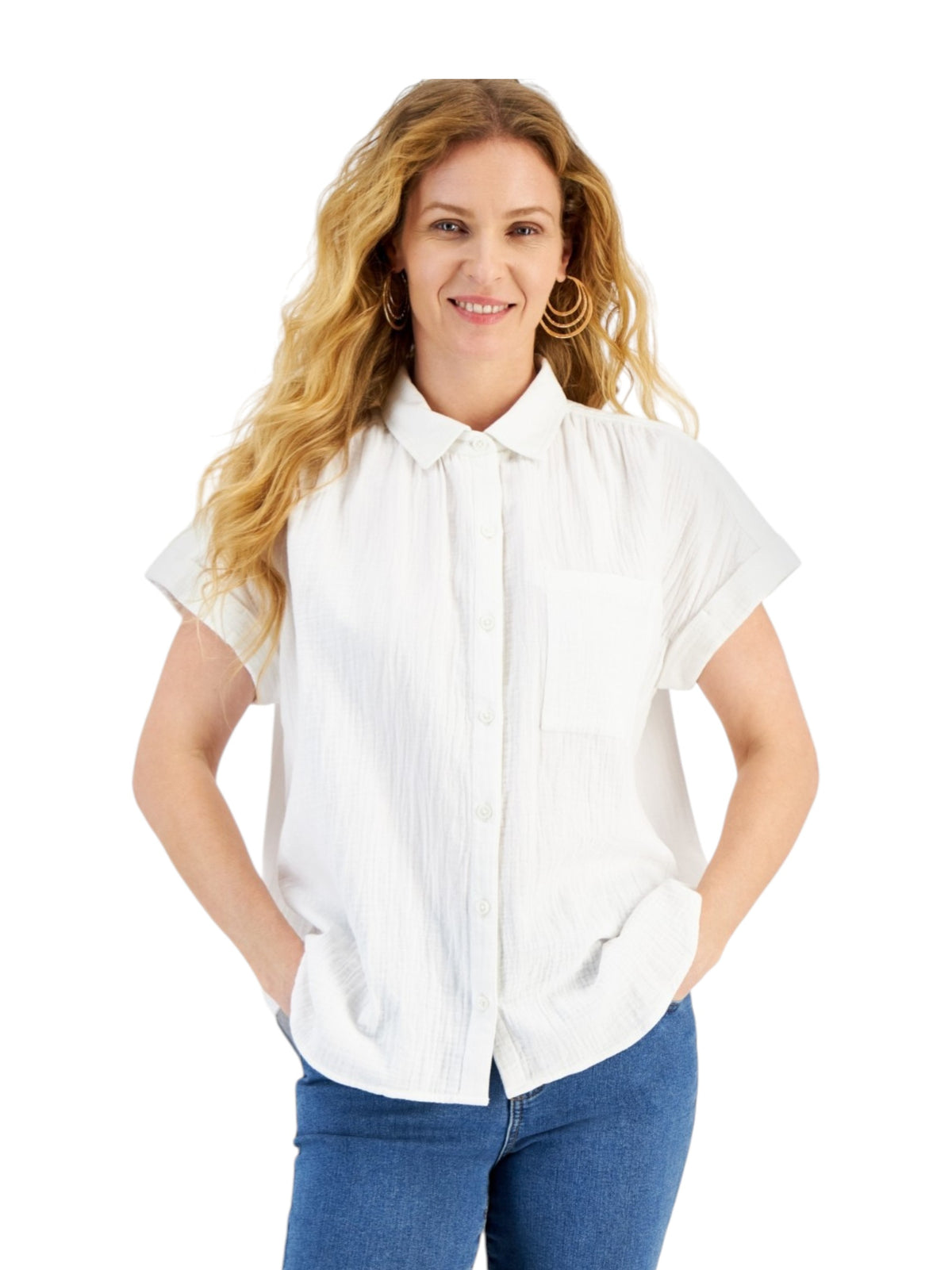 Image for Women's Plain Top,White