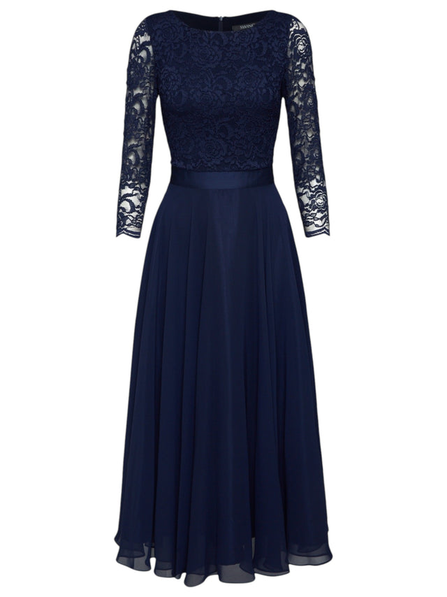 Image for Womne's Ruffled Dress,Navy