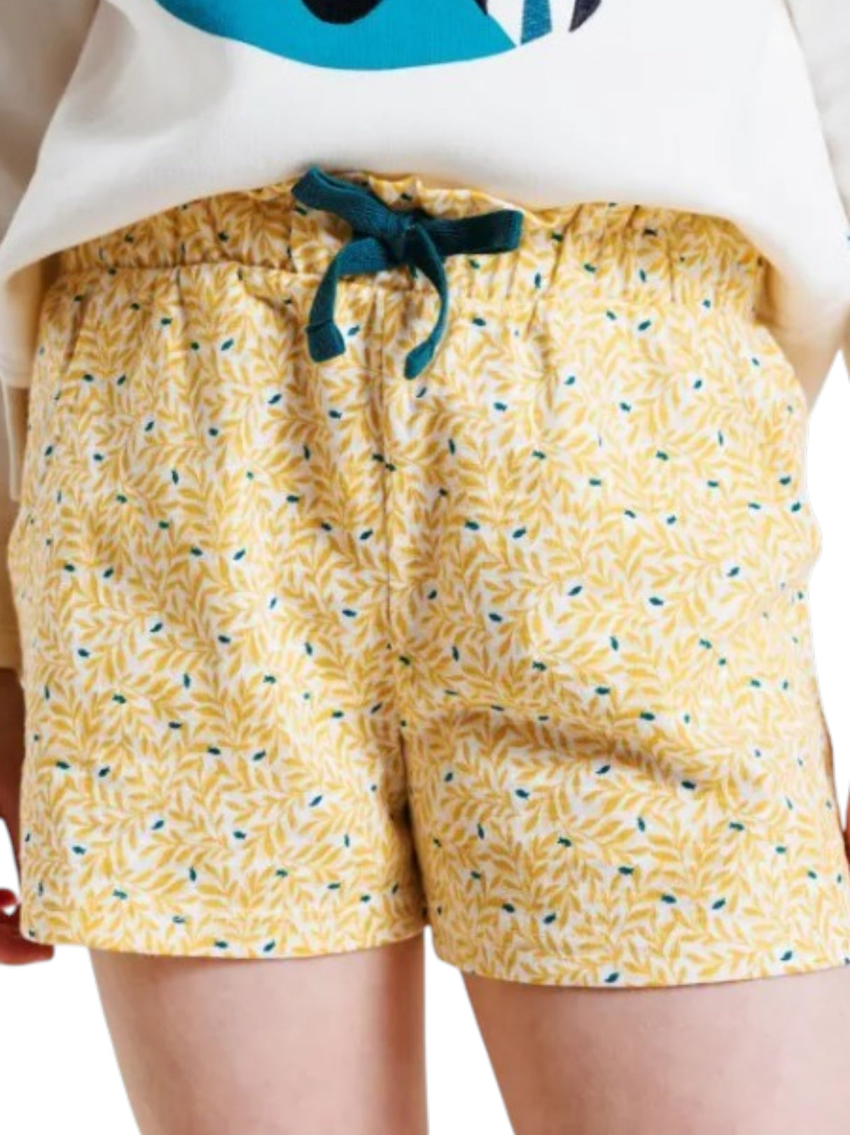 Image for Kids Girl's Printed Short,Yellow