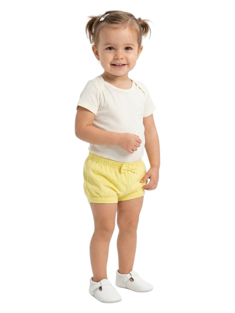 Image for Kids Girl's Plain Short,Lime Yellow