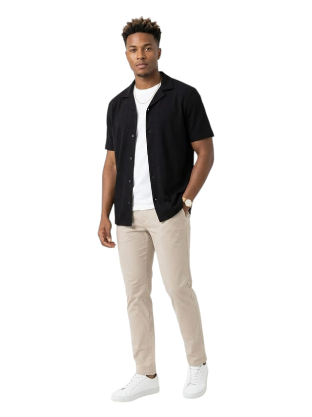 Image for Men's Knitted Cardigan,Black