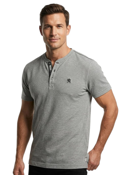 Image for Men's Knitted Top,Heather Grey