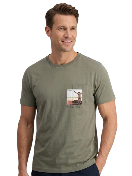 Image for Men's Printed Top,Grey