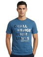 Image for Men's Printed Top,Blue