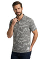 Image for Men's Printed Textured Top,Grey