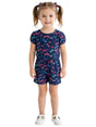Image for Kids Girl's Printed Jumpsuit,Navy