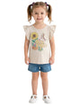 Image for Kids Girl's Printed Top,Light Beige