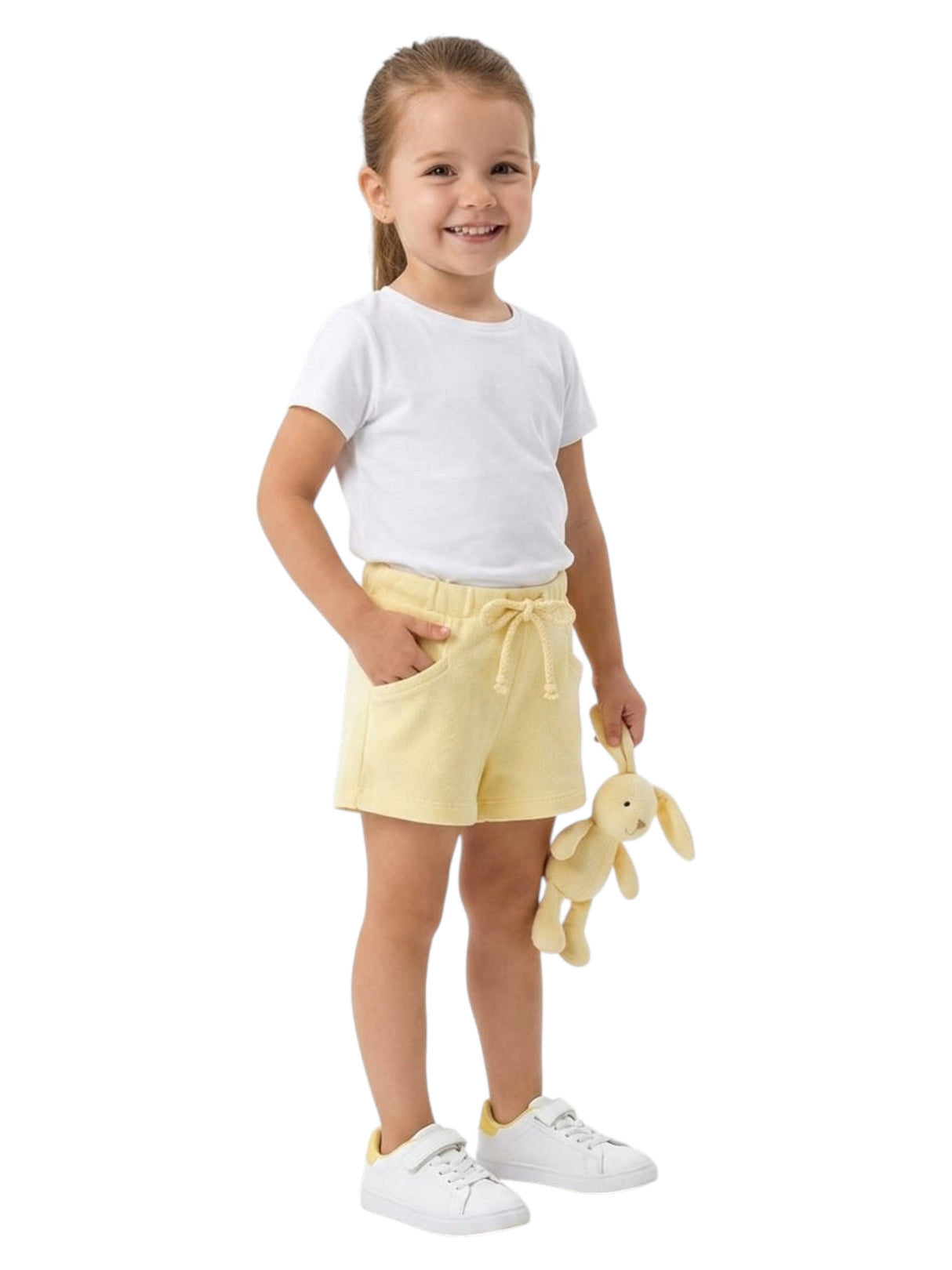 Image for Kids Girl's Plain Short,Yellow