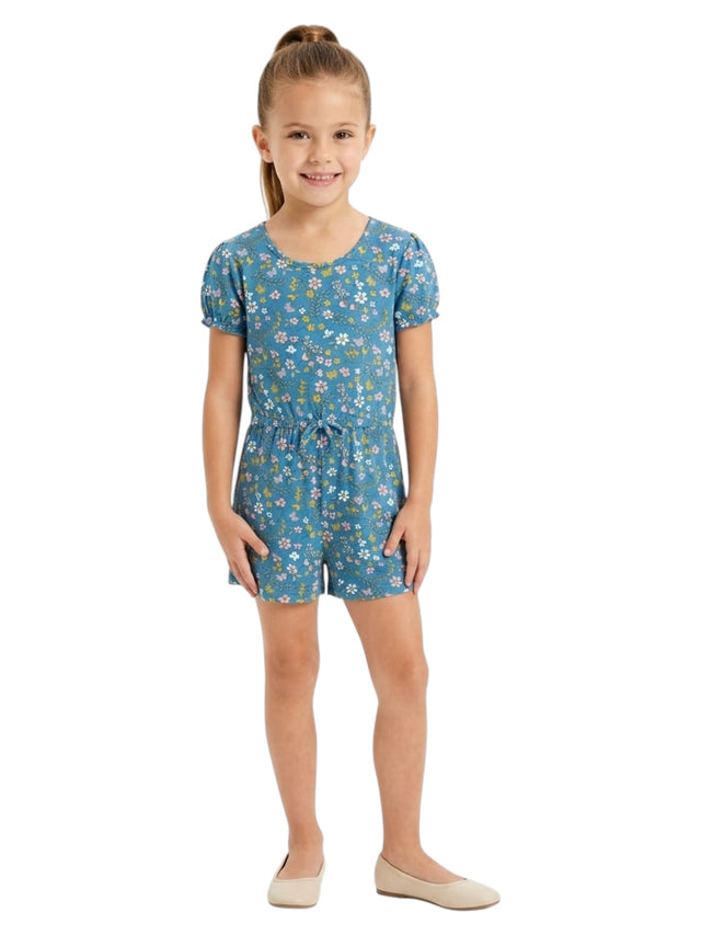 Image for Kids Girl's Printed Jumpsuit,Blue