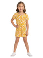 Image for Kids Girl's Printed Jumpsuit,Yellow