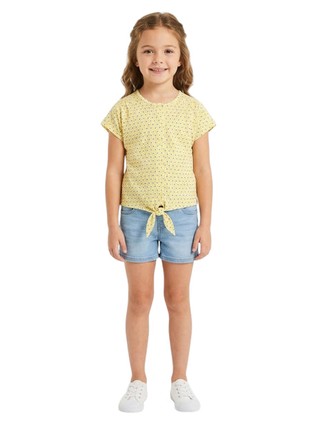 Image for Kids Girl's Printed Chemise,Yellow