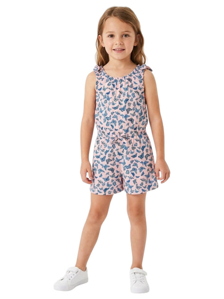 Image for Kids Girl's Bytterfly Printed Jumpsuit,Pink