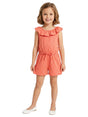 Image for Kids Girl's Shiny Dotted Jumpsuit,Coral