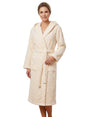 Image for Women's Faux Fur Sleepwear Robe&Belt,Off White
