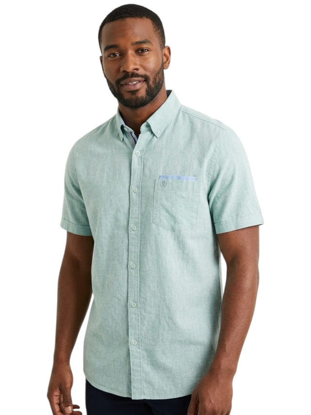 Image for Men's Plain Dress Shirt,Mint