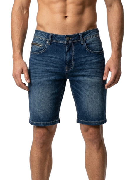 Image for Men's Plain Jeans Short,Navy