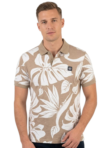 Image for Men's printed Top,Dusty Olive