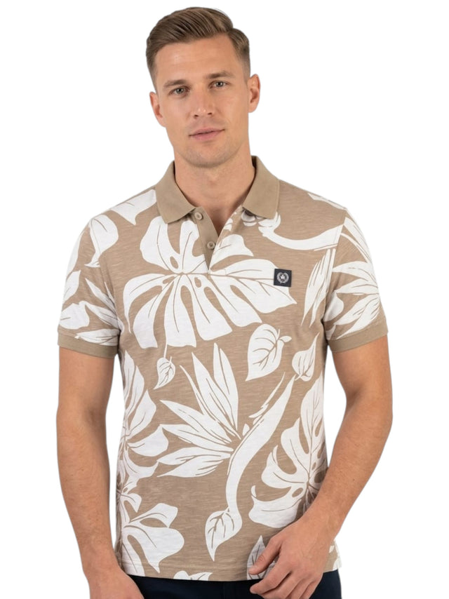 Image for Men's printed Top,Dusty Olive