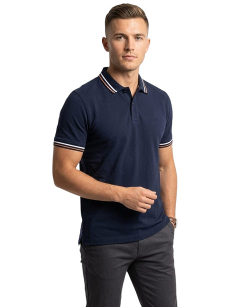 Image for Men's Textured Top,Navy
