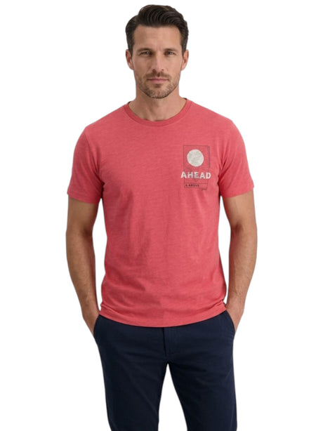 Image for Men's Printed Top,Coral