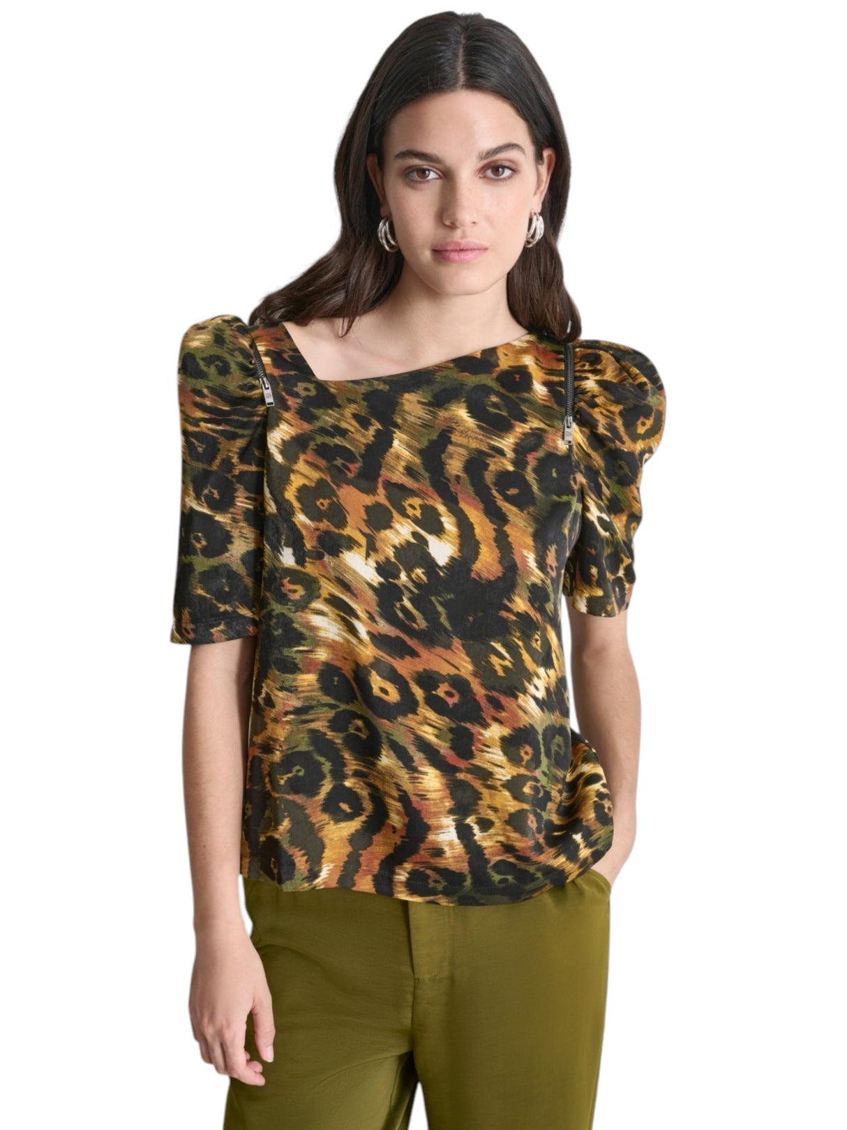 Image for Women's Printed Top,Multi
