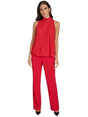 Image for Women's Plain Swiss Dot Classic Top,Red