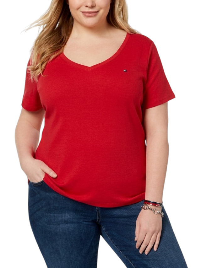 Image for Women's Plain Solid Top,Red