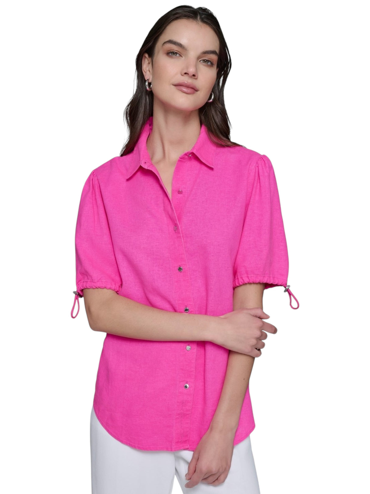 Image for Women's Plain Solid Chemise,Fauchsia