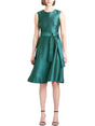 Image for Women's Textured Dress,Dark Green