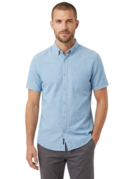 Image for Men's Plain Dress Shirt,Blue