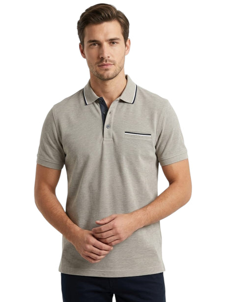 Image for Men's Textured Top,Light Beige