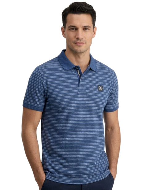 Image for Men's Striped Top,Dark Blue
