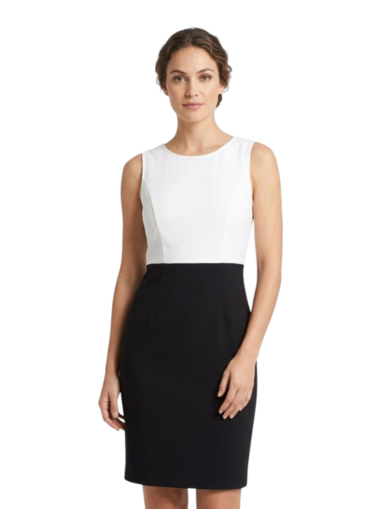 Image for Women's Textured Dress,Black/White