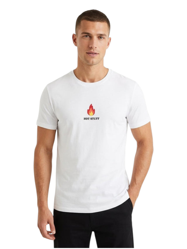 Image for Men's Printed Top,White