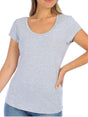 Image for Women's Heather Top,Light Grey