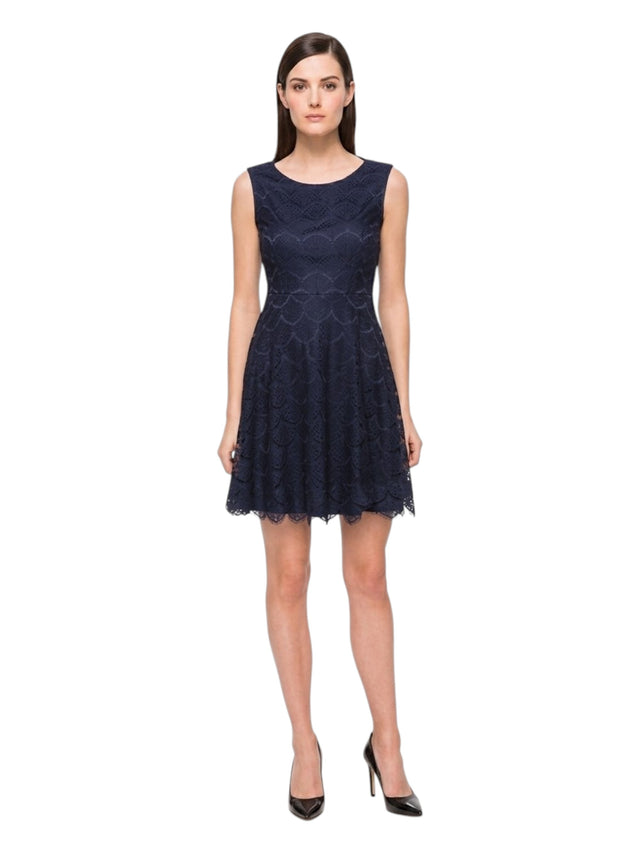 Women's Lace Dress,Navy – All Brands Factory Outlet